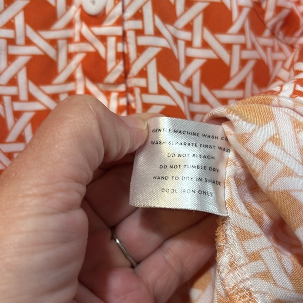 PIYAMA Orange and White pajama lounge set size XS - Picture 10 of 14